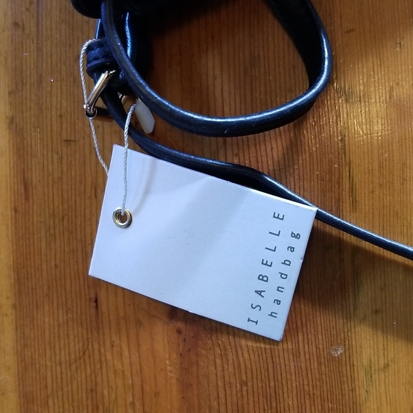 Isabelle Handbag Black Vegan Crossbody - Picture 10 of 11